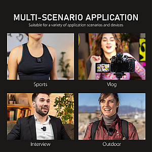 Xvive U6 Wireless Lavalier Microphone System for DSLR Camera, Digital Camera,and Smart Phone